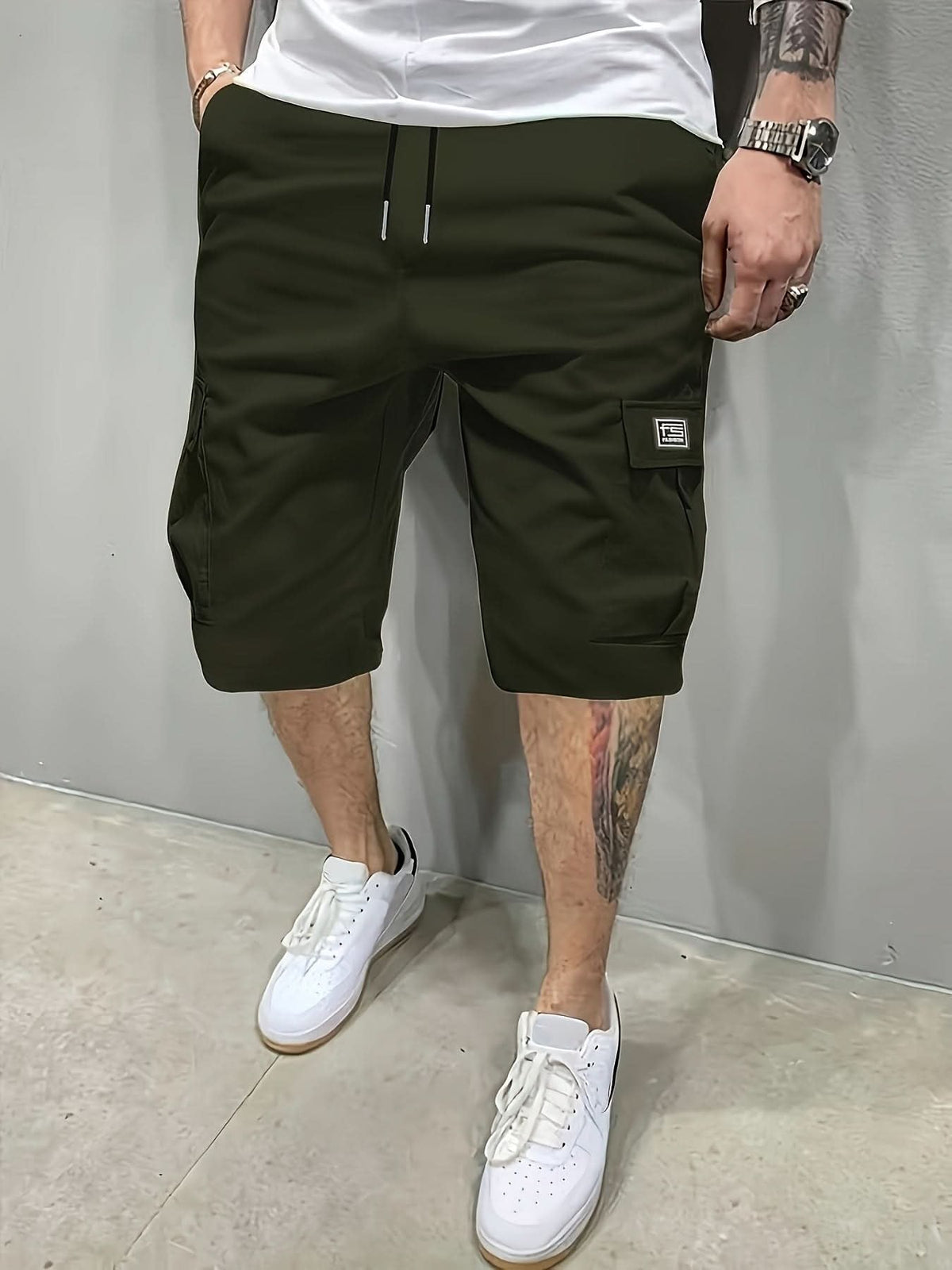 Men's Relaxed Utility Shorts - Casual Cargo Pocket Shorts