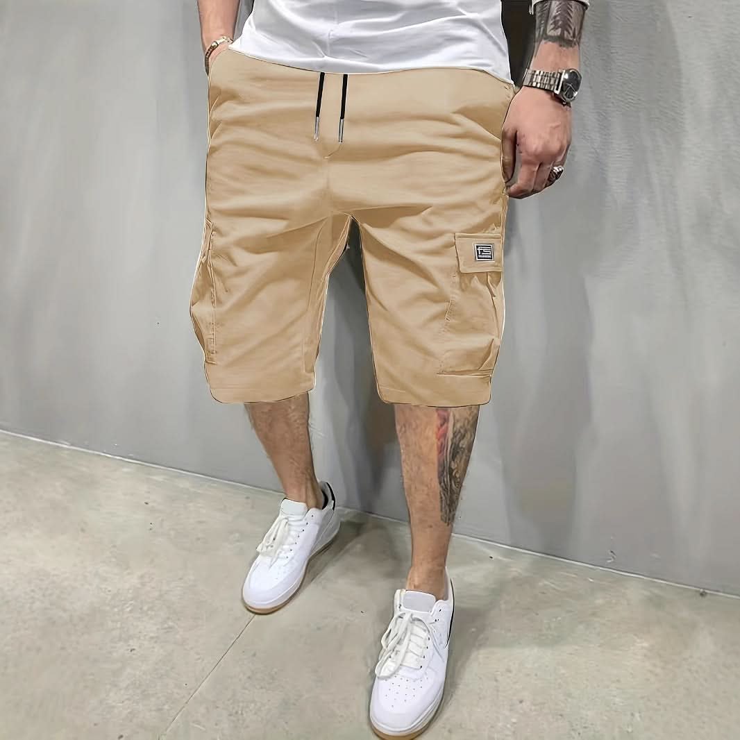 Men's Relaxed Utility Shorts - Casual Cargo Pocket Shorts