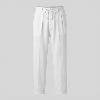 Men's Linen Beach Trousers - Lightweight Summer Pants