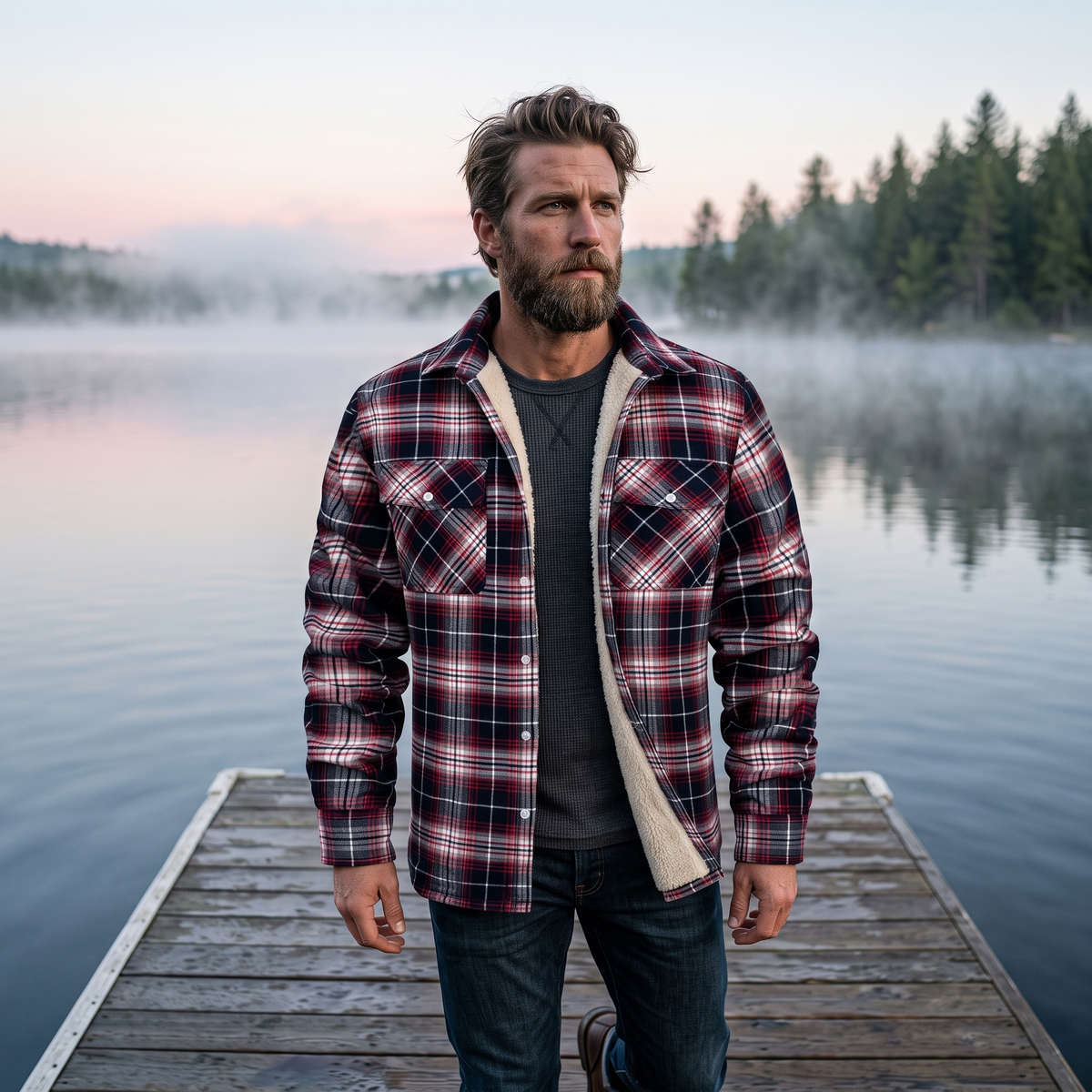 Evans Plaid Jacket - editorial
