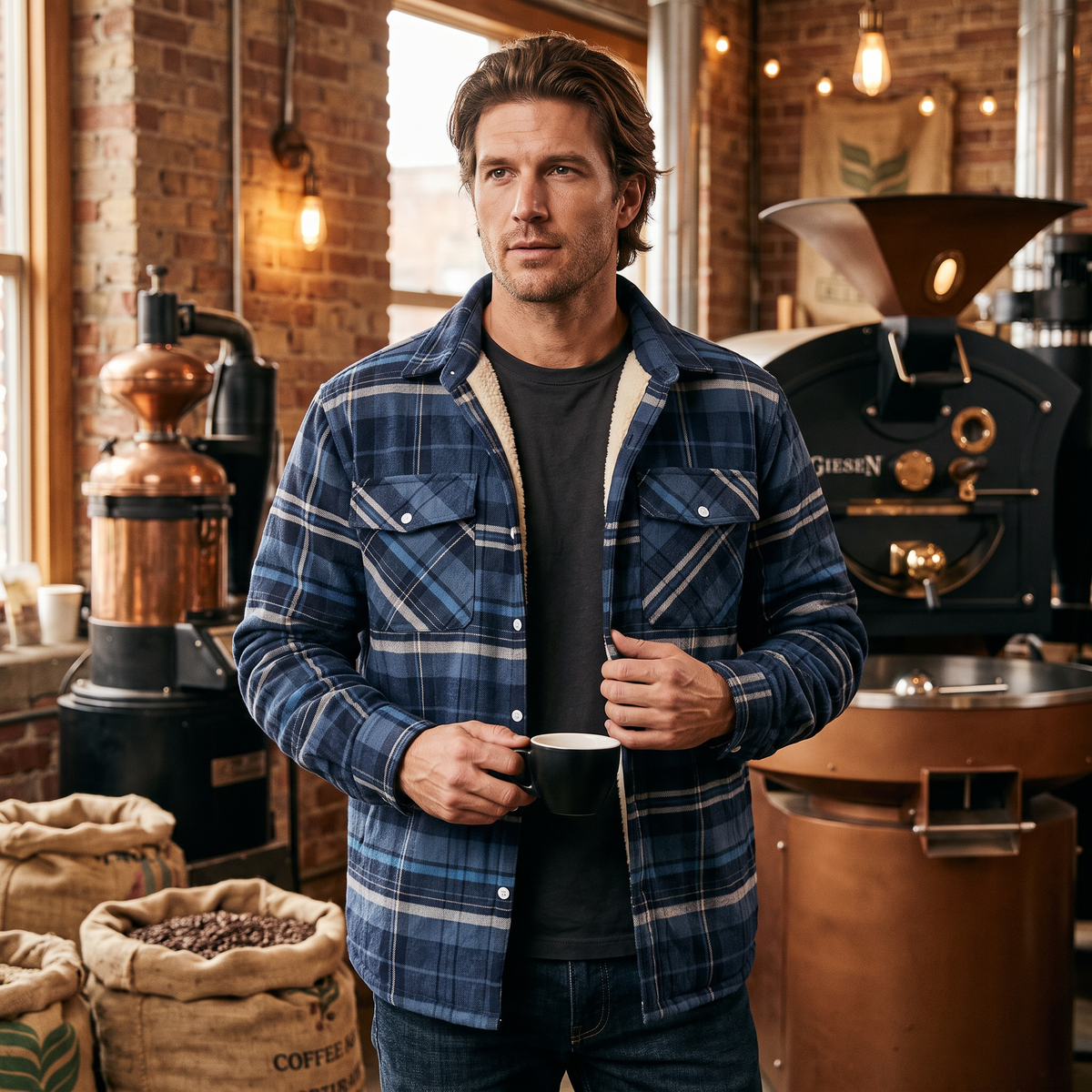Evans Plaid Jacket - editorial