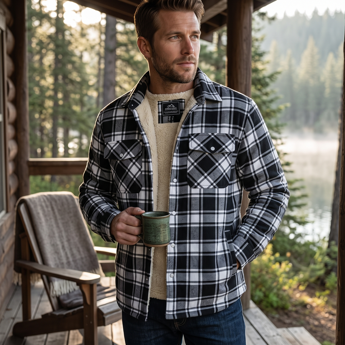 Evans Plaid Jacket - editorial