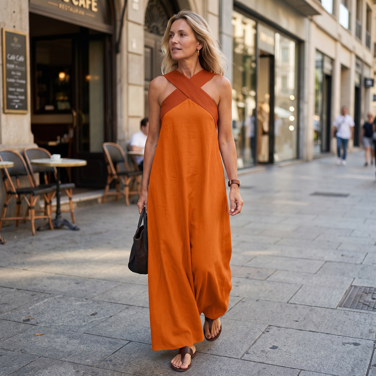 Aimee™ | Breathable Comfortable Crossed Maxi Dress