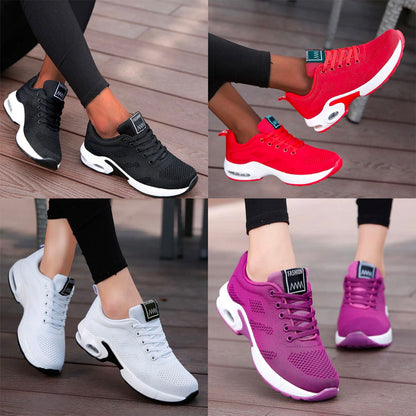 Women's Air Cushion Walking Shoes - Breathable Mesh Trainers